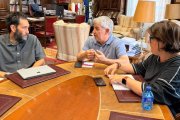 El alcalde, Javier Antón, en su reunión con Cesefor.