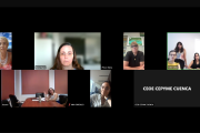 El primer encuentro entre las tres organizaciones, por videoconferencia.