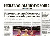 Portada de Heraldo-Diario de Soria del 1 de agosto de 2026