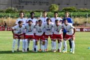 El once inicial del Numancia el pasado sábado ante la SD Logroñés.