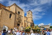 Procesión con la Virgen del Mercado en Berlanga de Duero.