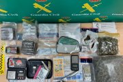Sustancias intervenidas por la Guardia Civil durante la operación.