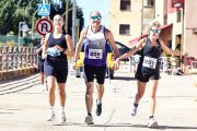 Participantes durante el recorrido de la XVI Carrera Popular de Golmayo.