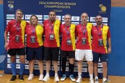 Los jugadores sorianos que compitieron en el Campeonato de Europa.
