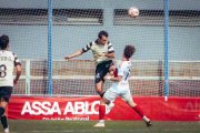 El ex numantino De Frutos en un partido de esta temporada con el Real Ávila.