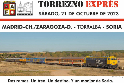 Detalle del cartel del Torrezno Express 2023.