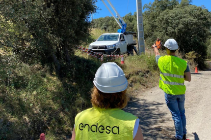 Algunas de las obras en el Parque Natural del Moncayo.