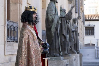 Los actores se encontraban en los principales monumentos de Soria