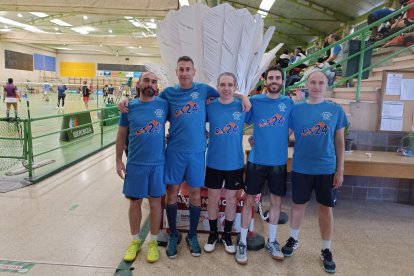 Los cinco jugadores del CB Soria que compiten en Vitoria.