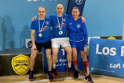 Manuel Acero, Santiago Martínez y José Carlos Pérez fueron los jugadores sorianos desplazados a Tenerife.