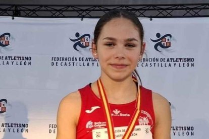 La soriana Celia Díaz se quedaba muy cerca de las medallas en el Nacional sub 16.