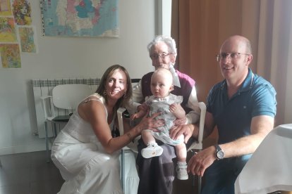 Recientemente Ana ha sido bisabuela, de su biznieta Martina.