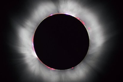 Imagen de un eclipse solar.