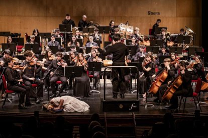 Al principio del concierto se produjo el estreno de la obra compuesta por el soriano