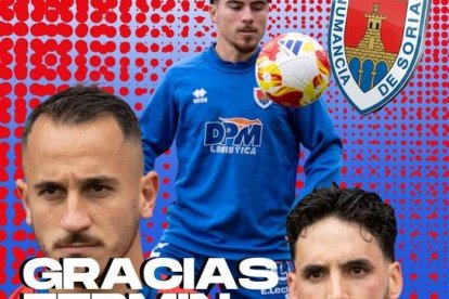 El Numancia anuncia la salida de Fermín, Marcos y Alain.