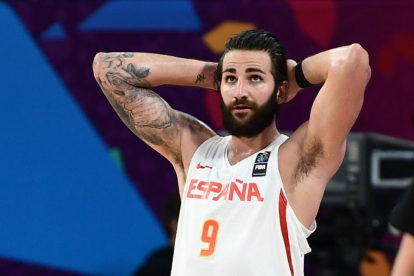Ricky Rubio, durante la fase final del Eurobasket en Estambul-OZAN KOSE (AFP)