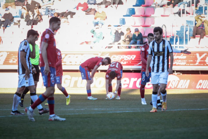 El Numancia empataba sin goles ante el Castellón. G.M.