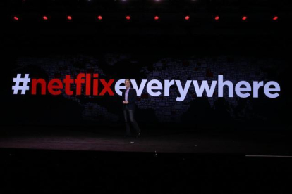 Reed Hastings, cofundador de Netflix, en el CES de Las Vegas.-