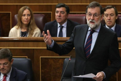 Mariano Rajoy, el pasado 22 de noviembre en el Congreso.-/ JUAN MANUEL PRATS