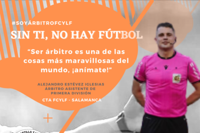 El lema de la campaña para captar nuevos árbitros es 'sin ti, no hay fútbol'. HDS