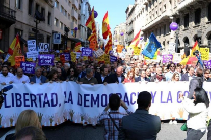 Manifestación de Societat Civil Catalana del pasado 19 de marzo de 2017-ACN / JULIA PEREZ