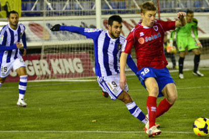 Vicente en el encuentro de la primera vuelta ante el Recreativo. / Diego Mayor-