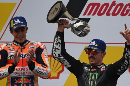 Maverick Viñales (Yamaha) gana el GP de Malasia en MotoGP-MOHD RASFAN /AFP