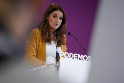 La portavoz del Consejo de Coordinació de Podemos, Noelia Vera.-JOSE LUIS ROCA