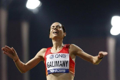 Marta Galimany, en el maratón del Mundial de Doha.-EFE / LAVANDEIRA
