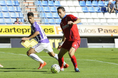 Rubio aseguró ayer que al Numancia le faltó suerte para culminar la remontada ante el Valladolid.-Diego Mayor