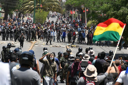 Protestas en las calles de Bolivia.-EFE / JORGE ABREGO