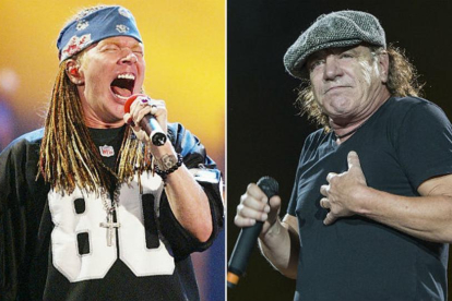 Confirmado, Axl Rose será el nuevo vocalista de AC/DC en la próxima gira europea.-AFP