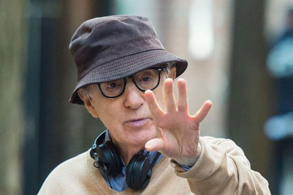 Woody Allen, en un rodaje en Nueva York, el 2017.-GC IMAGES