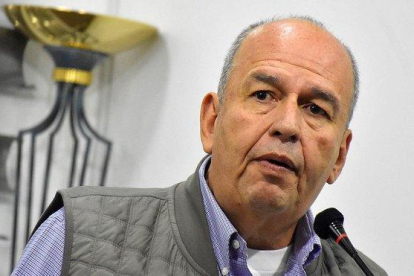EL ministro del Gobierno interino de Bolivia, Arturo Murillo, este pasado 26 de diciembre.-EFE