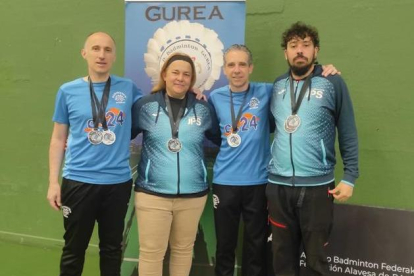 Los medallistas sorianos en Vitoria. HDS
