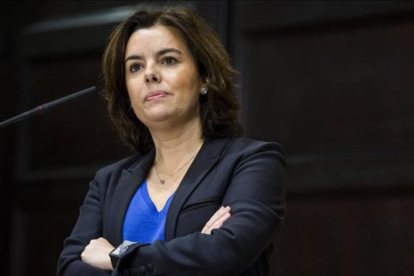La vicepresidenta del Gobierno, Soraya Sáenz de Santamaría.-