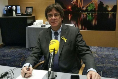 Carles Puigdemont entrevistado por Catalunya Ràdio.-CATALUNYA RÀDIO