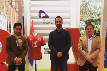 El Numancia promociona Soria como Ciudad Europea del Deporte en la Feria Intur de Valladolid.-HDS