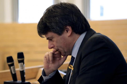 Carles Puigdemont, en una imagen del 23 de marzo.-JUANJO GALAN (EFE)