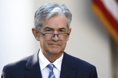 Jerome Powell, presidente de la Reserva Federal (Fed)-. / REUTERS / CARLOS BARRIA