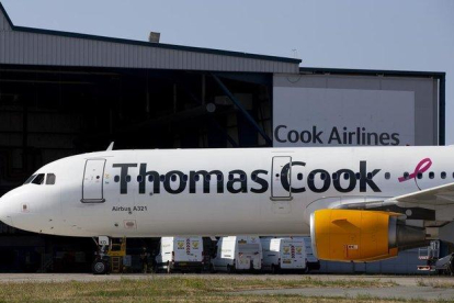 Un avión de Thomas Cook.-
