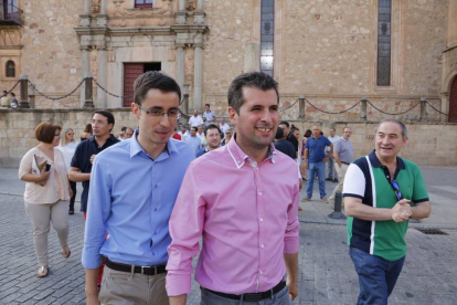 El secretario regional del PSOE de Castilla y León, Luis Tudanca se reúne en Salamanca con alcaldes y concejales del partido en la provincia-Ical