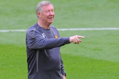 Alex Ferguson, durante su etapa como entrenador del United.-AFP / LLUIS GENE