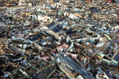 Imagen de la devastación producida por el Dorian en la isla de Gran Abaco, en las Bahamas.-AP / FERNANDO LLANO