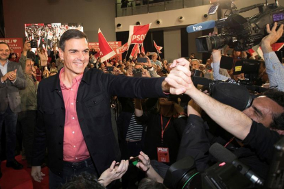 Sánchez, el viernes en Castellón.-EFE / Domenech Castelló