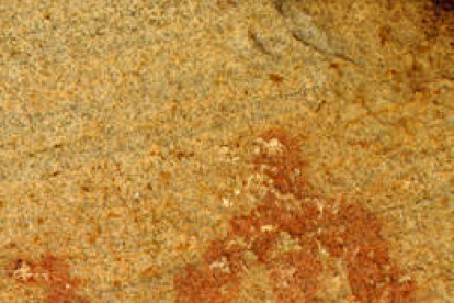 En la imagen una de las pinturas rupestres de Valonsadero que serán relanzadas como atractivo turístico. / V.G.-