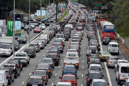 Tráfico en Sao Paulo-