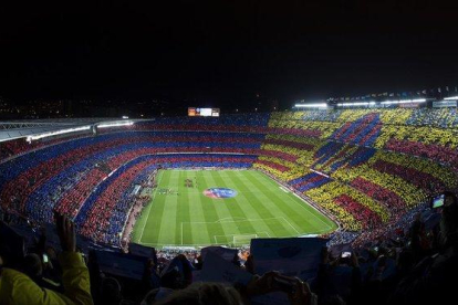 Imagen panorámica del Camp Nou.-