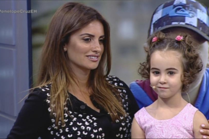 La actriz Penélope Cruz, durante su intervención en el programa de Antena 3 'El hormiguero'.-