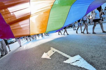 Manifestación reivindicativa del orgullo gay.-